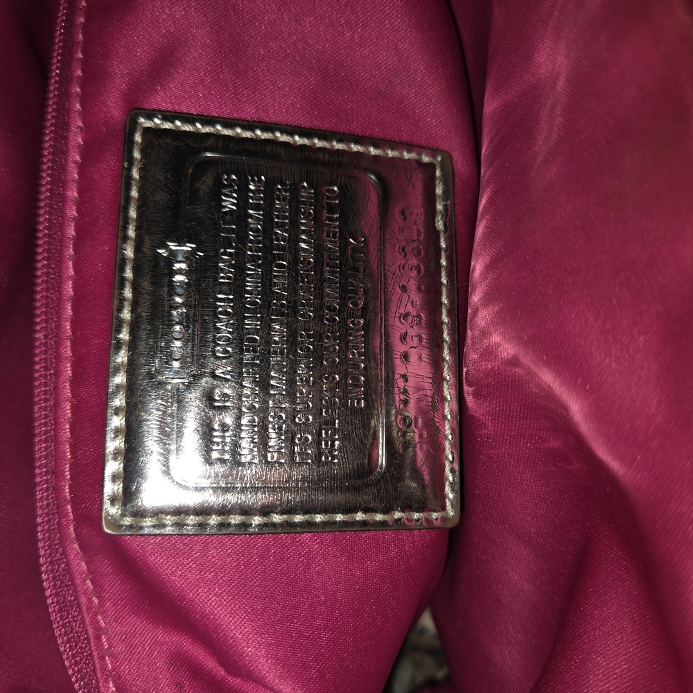 Coach Rare Sequin Poppy Satchel Shoulderbag - Picture 3 of 8